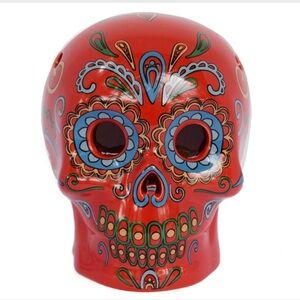 ScentSationals Day of the Dead Sugar Skull Wax Warmer Full Size Red Dia Muertos